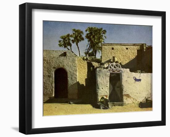 Nubian house on Elephantine Island-English Photographer-Framed Giclee Print