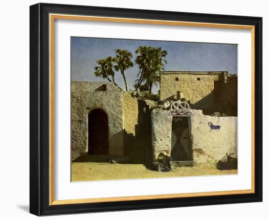 Nubian house on Elephantine Island-English Photographer-Framed Giclee Print
