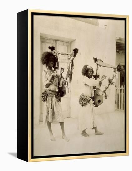 Nubian Musicians-G. Lekegian-Framed Premier Image Canvas