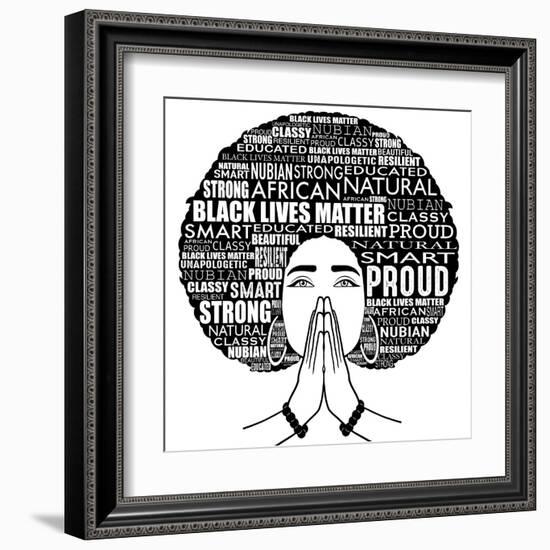 Nubian Queen-Marcus Prime-Framed Art Print