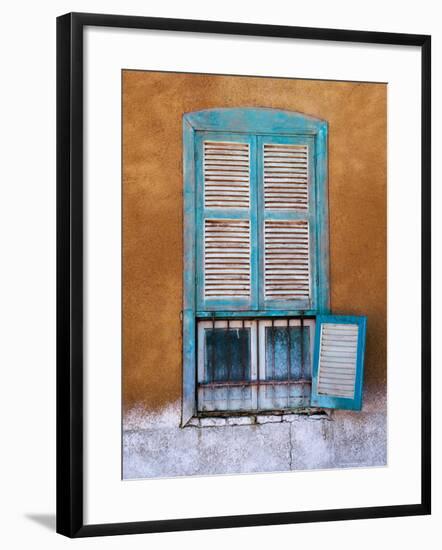 Nubian Window in a Village Across the Nile from Luxor, Egypt-Tom Haseltine-Framed Photographic Print