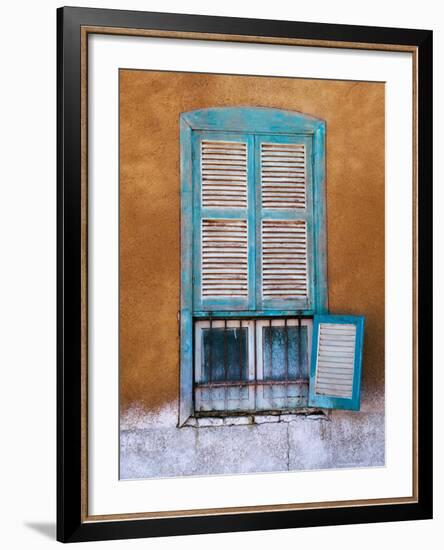 Nubian Window in a Village Across the Nile from Luxor, Egypt-Tom Haseltine-Framed Photographic Print