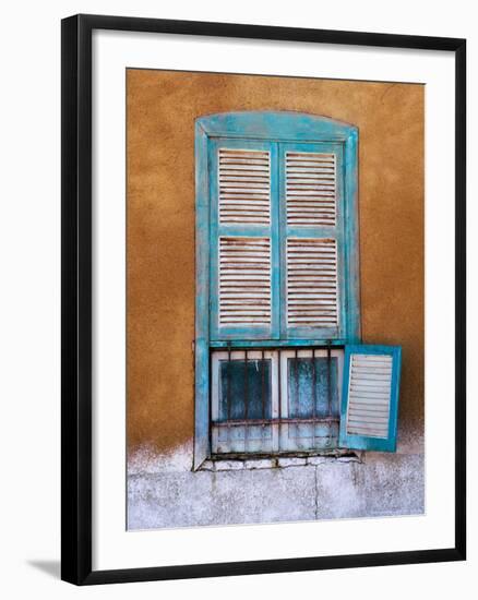 Nubian Window in a Village Across the Nile from Luxor, Egypt-Tom Haseltine-Framed Photographic Print