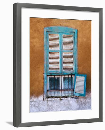 Nubian Window in a Village Across the Nile from Luxor, Egypt-Tom Haseltine-Framed Photographic Print