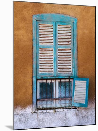 Nubian Window in a Village Across the Nile from Luxor, Egypt-Tom Haseltine-Mounted Photographic Print