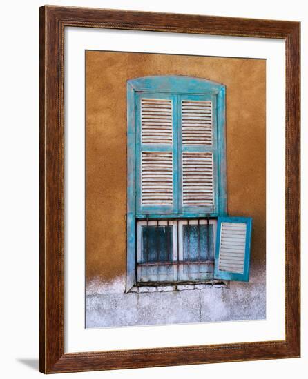 Nubian Window in a Village Across the Nile from Luxor, Egypt-Tom Haseltine-Framed Photographic Print