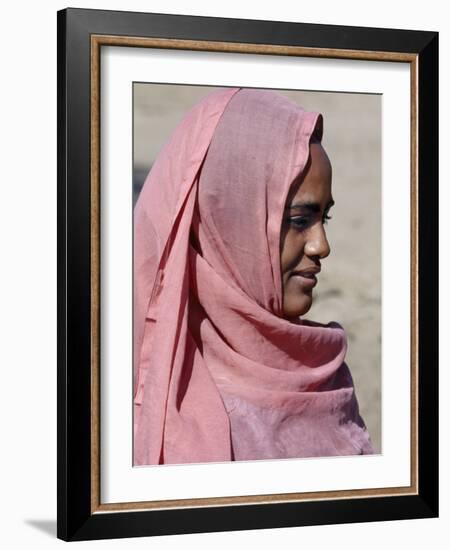 Nubian Women Wear Bright Dresses and Headscarves Even Though They are Muslims-Nigel Pavitt-Framed Photographic Print