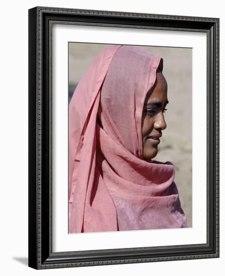 Nubian Women Wear Bright Dresses and Headscarves Even Though They are Muslims-Nigel Pavitt-Framed Photographic Print