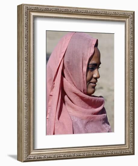 Nubian Women Wear Bright Dresses and Headscarves Even Though They are Muslims-Nigel Pavitt-Framed Photographic Print