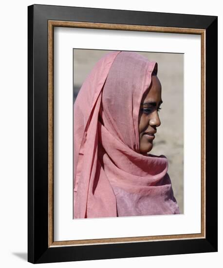 Nubian Women Wear Bright Dresses and Headscarves Even Though They are Muslims-Nigel Pavitt-Framed Photographic Print