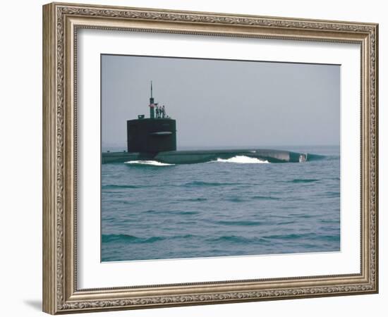 Nuclear Submarine, United States Navy-David Lomax-Framed Photographic Print