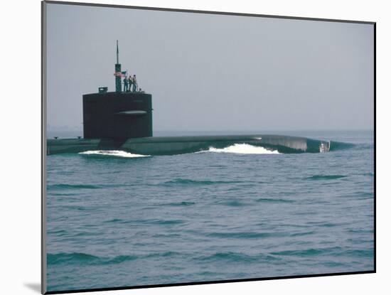 Nuclear Submarine, United States Navy-David Lomax-Mounted Photographic Print