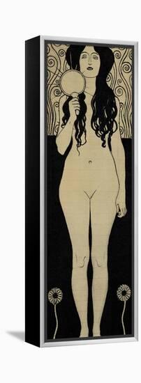 Nuda Veritas (Naked Truth), Inscribed Truth is Fire and to Speak Truth is Shining and Burning-Gustav Klimt-Framed Premier Image Canvas