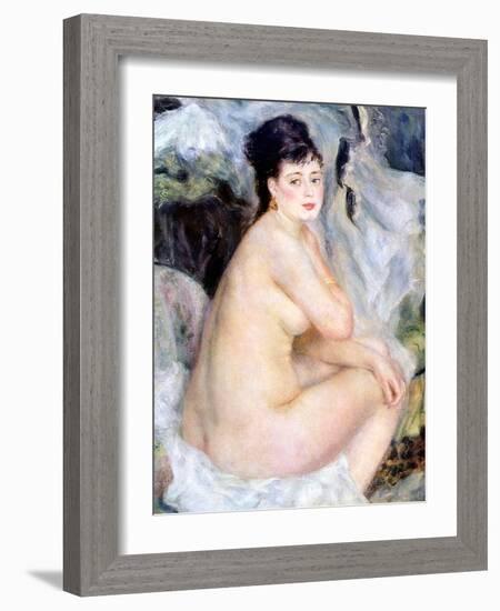 Nude, 1876-Pierre-Auguste Renoir-Framed Giclee Print