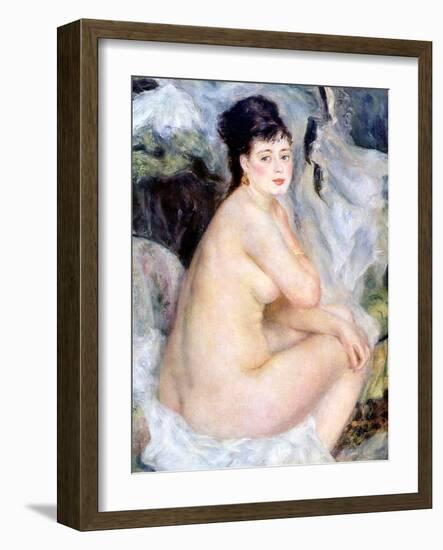 Nude, 1876-Pierre-Auguste Renoir-Framed Giclee Print