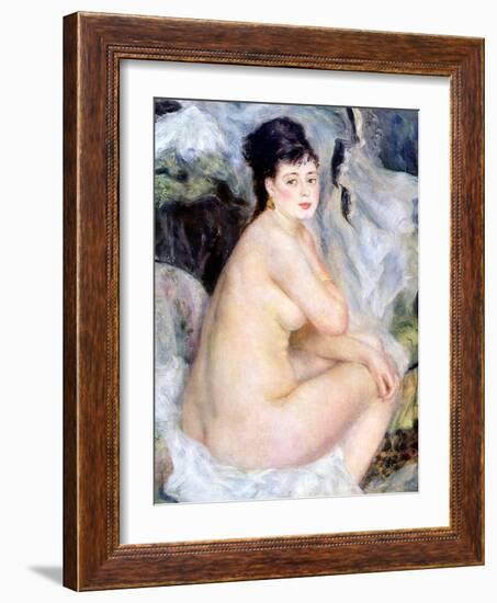 Nude, 1876-Pierre-Auguste Renoir-Framed Giclee Print