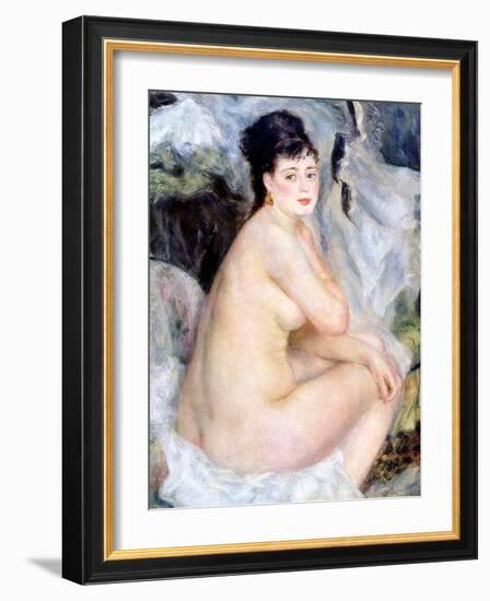 Nude, 1876-Pierre-Auguste Renoir-Framed Giclee Print