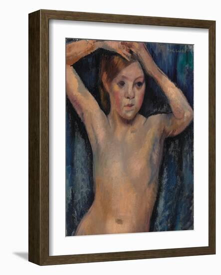 Nude, 1918 (Oil on Canvas)-Mark Gertler-Framed Giclee Print