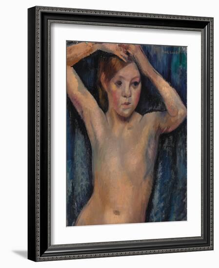 Nude, 1918 (Oil on Canvas)-Mark Gertler-Framed Giclee Print