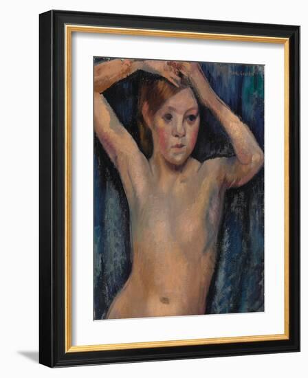 Nude, 1918 (Oil on Canvas)-Mark Gertler-Framed Giclee Print