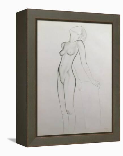 Nude, 1927-Eric Gill-Framed Premier Image Canvas