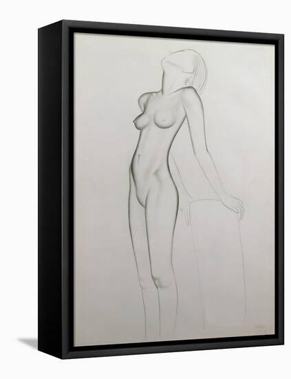 Nude, 1927-Eric Gill-Framed Premier Image Canvas