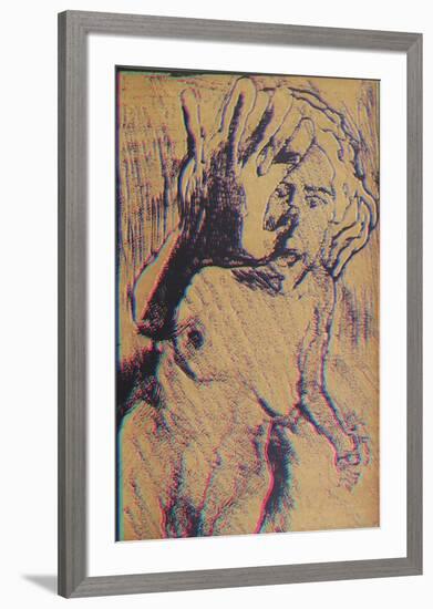 Nude 1-Lloyd Fertig-Framed Serigraph
