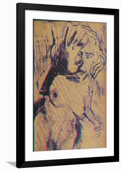 Nude 1-Lloyd Fertig-Framed Serigraph