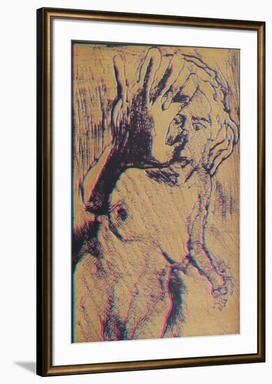 Nude 1-Lloyd Fertig-Framed Serigraph