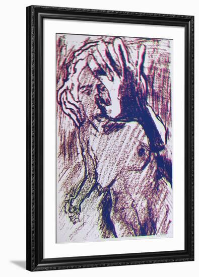 Nude 3-Lloyd Fertig-Framed Serigraph