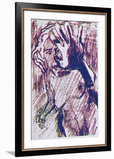 Nude 3-Lloyd Fertig-Framed Serigraph