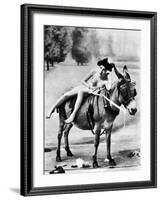 Nude And Donkey, C1900-null-Framed Photographic Print