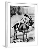 Nude And Donkey, C1900-null-Framed Photographic Print