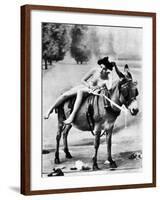 Nude And Donkey, C1900-null-Framed Photographic Print