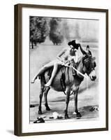 Nude And Donkey, C1900-null-Framed Photographic Print