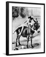 Nude And Donkey, C1900-null-Framed Photographic Print