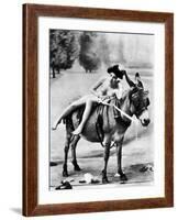 Nude And Donkey, C1900-null-Framed Photographic Print