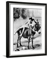 Nude And Donkey, C1900-null-Framed Photographic Print