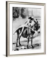 Nude And Donkey, C1900-null-Framed Photographic Print