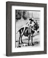 Nude And Donkey, C1900-null-Framed Photographic Print