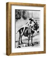 Nude And Donkey, C1900-null-Framed Photographic Print