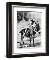 Nude And Donkey, C1900-null-Framed Photographic Print