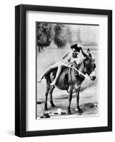 Nude And Donkey, C1900-null-Framed Photographic Print