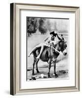 Nude And Donkey, C1900-null-Framed Photographic Print