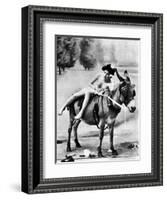 Nude And Donkey, C1900-null-Framed Photographic Print
