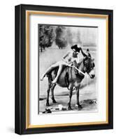 Nude And Donkey, C1900-null-Framed Photographic Print