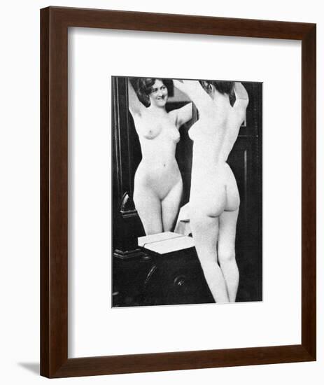 Nude And Mirror, 1902-Fritz W. Guerin-Framed Photographic Print