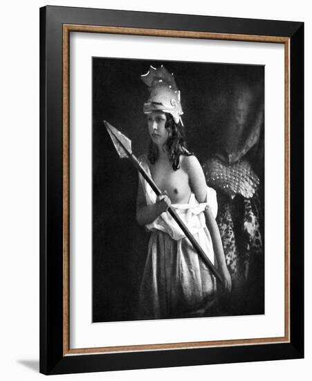 Nude As Ancient Warrior-null-Framed Giclee Print