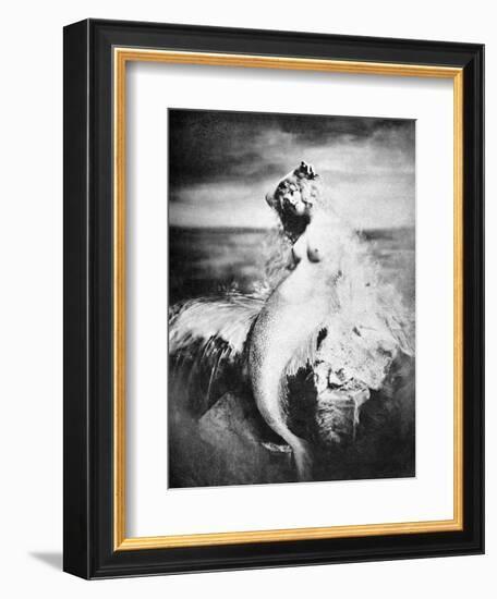 Nude As Mermaid, 1898-Gulick-Framed Premium Photographic Print