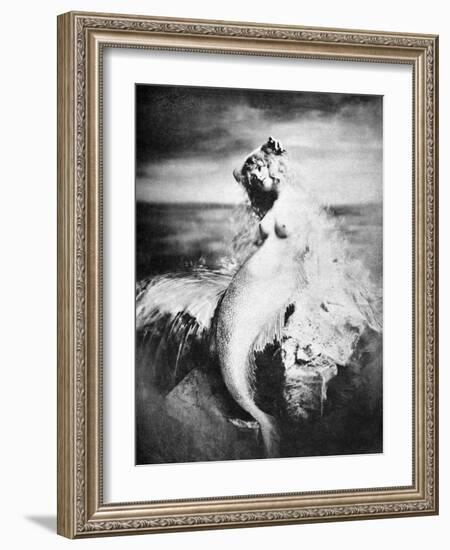 Nude As Mermaid, 1898-Gulick-Framed Photographic Print